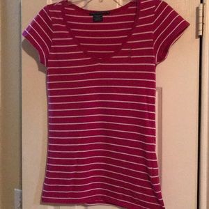 Ralph Lauren Sport-Pink And White Striped Shirt